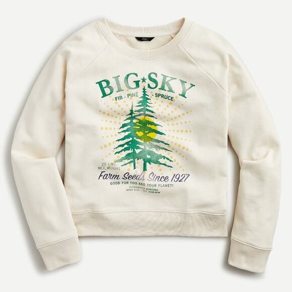 J.CREW Big Sky sweatshirt in original cotton terry - Picture 2 of 2